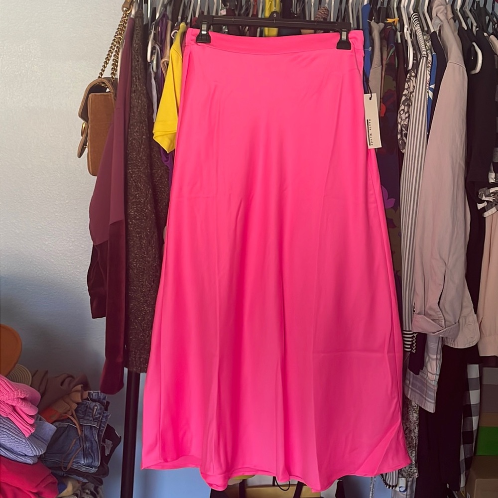 Haute Monde neon pink skirt - Picture 1 of 3